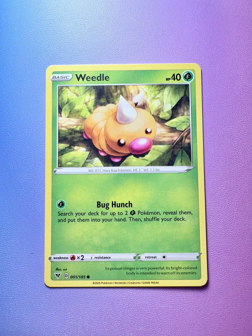 weedle - 001/185 (common) — pokémon: vivid voltage